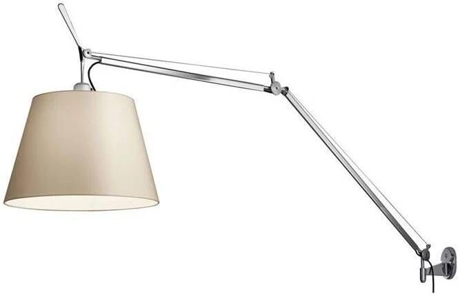 Artemide Tolomeo Mega wandlamp retrofit dimmer alu perkament 42