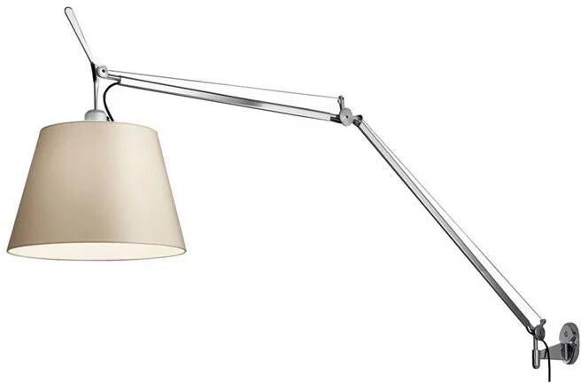 Artemide Tolomeo Mega wandlamp retrofit schakelaar alu perkament 36