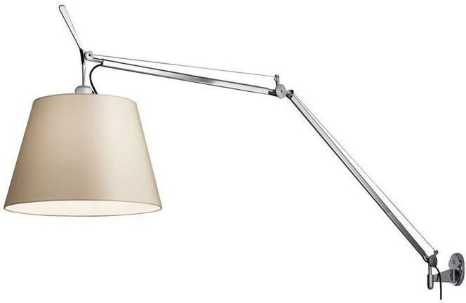 Artemide Tolomeo Mega wandlamp retrofit schakelaar alu perkament 42