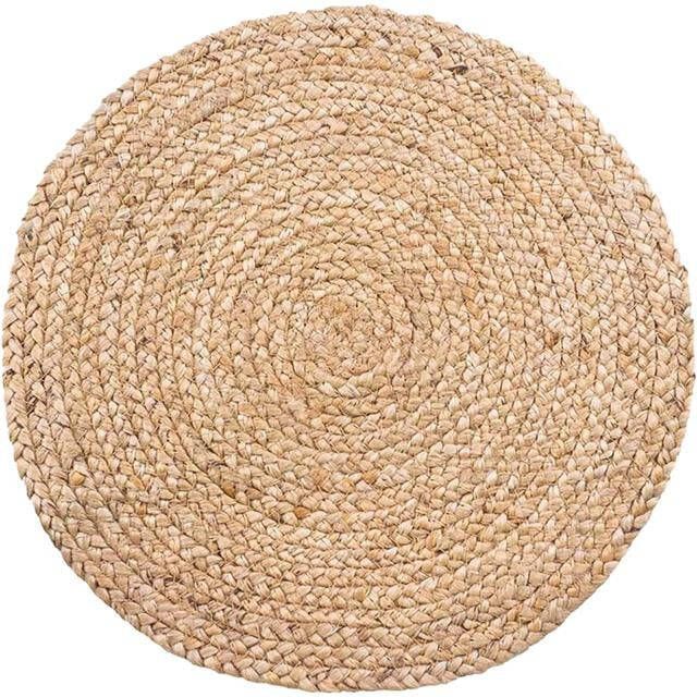 Artichok Milly jute placemat naturel set van 4 Ø 38 cm