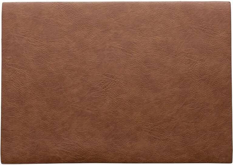 ASA Selection Placemat Vegan Leather Caramel 46 x 33 cm