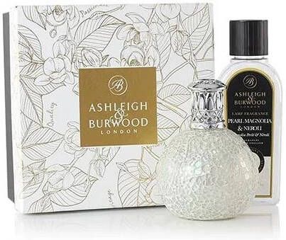 Ashleigh & Burwood Pearl Magnolia & Neroli Geurlamp Cadeauset wit