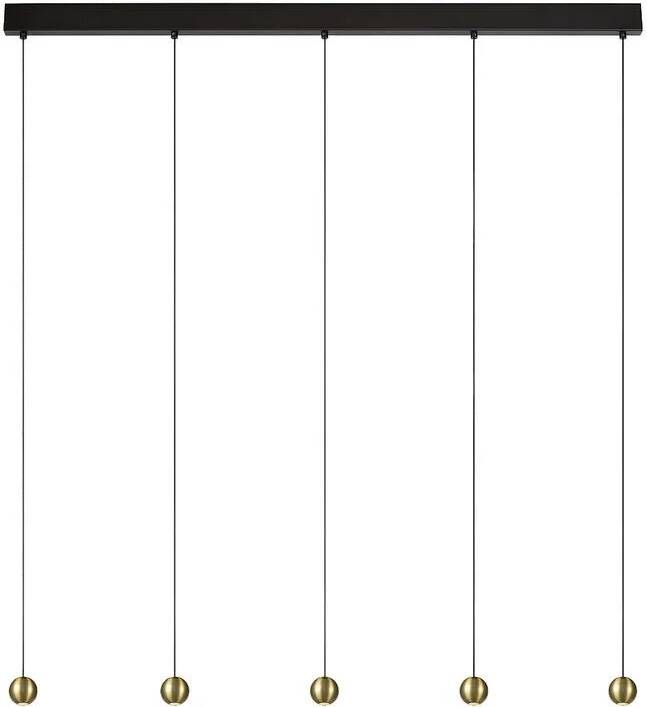 Atmooz by Charrell Atmooz Hanglamp Woonkamer Zwart Balls 5 goud lineup