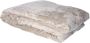 Atmosphera Plaid bank deken beige polyester 180 x 230 cm Plaids - Thumbnail 2