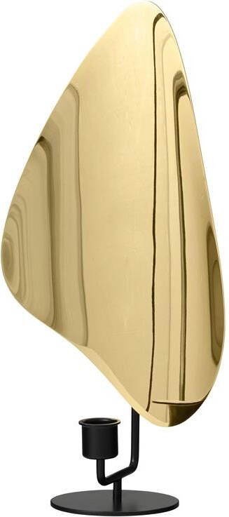 Audo Copenhagen Flambeau kandelaar large Black|Polished Brass