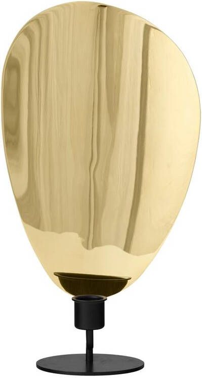 Audo Copenhagen Flambeau kandelaar medium Black|Polished Brass