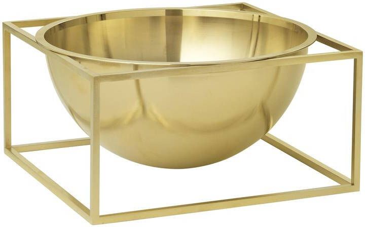 Audo Copenhagen Kubus Bowl Centerpiece schaal large Ø23 goud