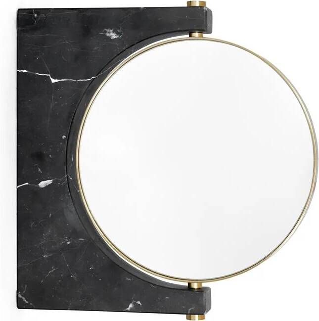 Audo Copenhagen Pepe spiegel wand Ø16 Black Marquina