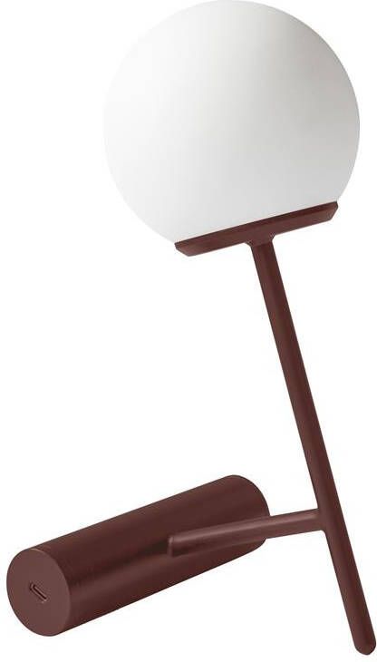 Audo Copenhagen Phare tafellamp LED oplaadbaar Burned Red