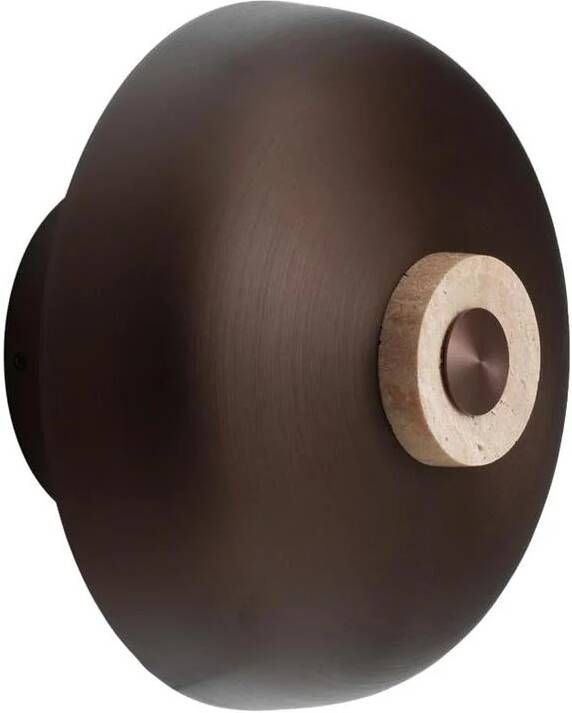 Audo Copenhagen Reverse wandlamp Sand Travertine|Bronzed Aluminium