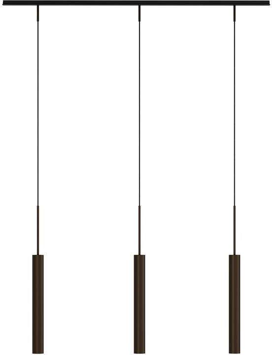 Audo Copenhagen Tubulaire Rail cluster 3 hanglamp lineair Bronzed
