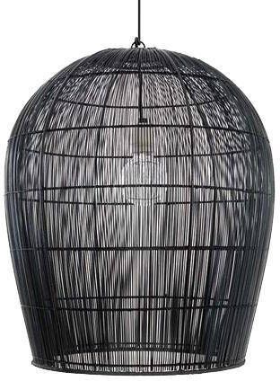 AY Illuminate Buri Bulb Small Hanglamp Palm Zwart Ø54 H:63