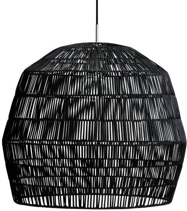 AY Illuminate Nama 2 Black Hanglamp Rattan Zwart Ø60 H:52