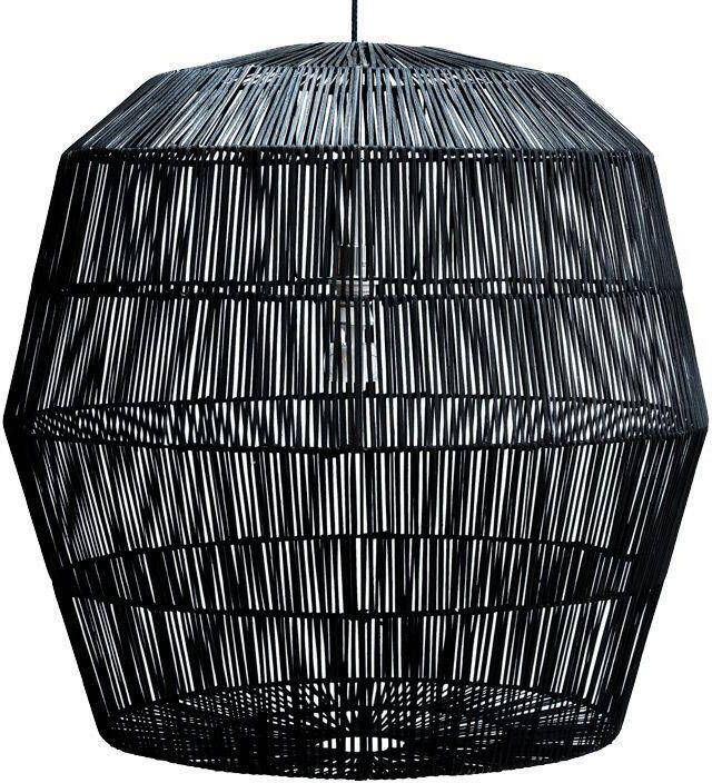 AY Illuminate Nama 5 Black Hanglamp Rattan Zwart Ø78 H:78