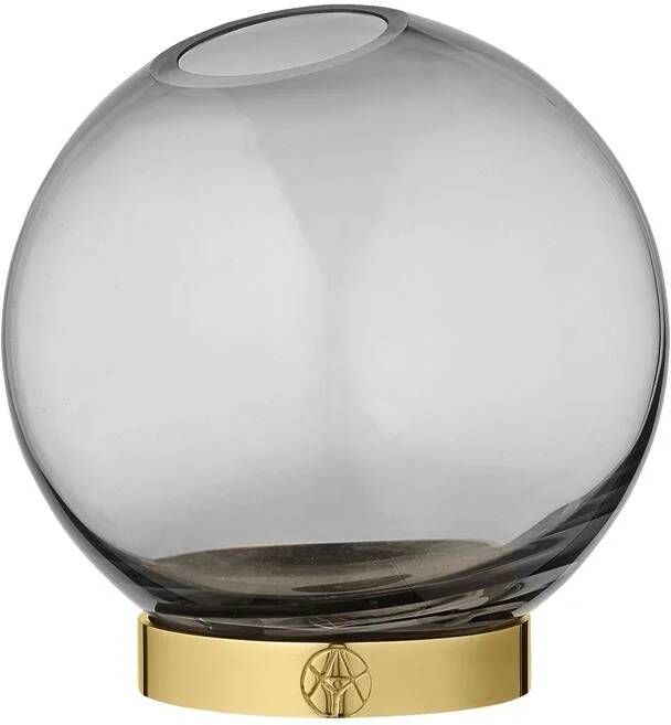 AYTM Globe vaas 10 zwart|goud