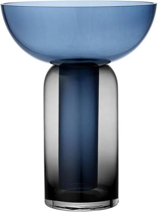 AYTM Torus vaas large zwart|blauw