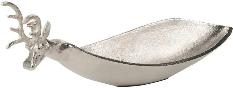 Beliani ANGKOR Decoratieve schaal Zilver Aluminium