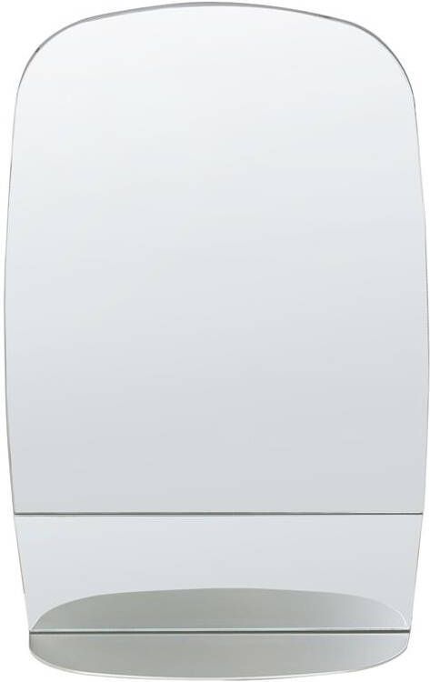 Beliani BRANNAY Wandspiegel Zilver 40 x 60 cm Glas