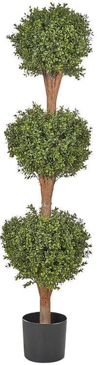 Beliani BUXUS BALL TREE Kunstplant Groen 154 cm Synthetisch