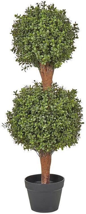 Beliani BUXUS BALL TREE Kunstplant Groen 92 cm Synthetisch