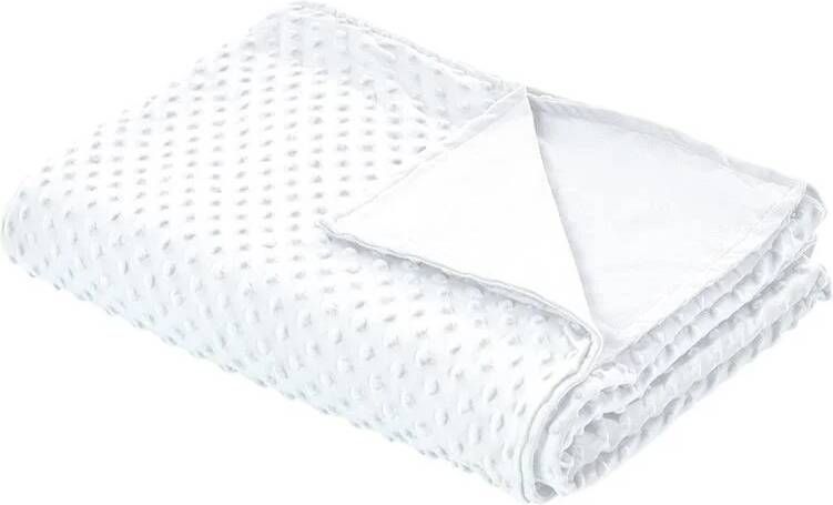 Beliani -CALLISTO-Verzwaringsdeken hoes-Wit-135 x 200 cm-Polyester
