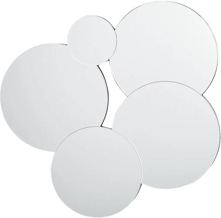 Beliani CLAIS Wandspiegel Zilver- 80 x 82 cm Glas