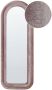 Beliani CULAN Wandspiegel Roze Fluweel - Thumbnail 2
