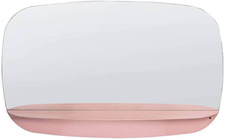 Beliani DOSNON Wandspiegel Roze 50 x 80 cm Glas