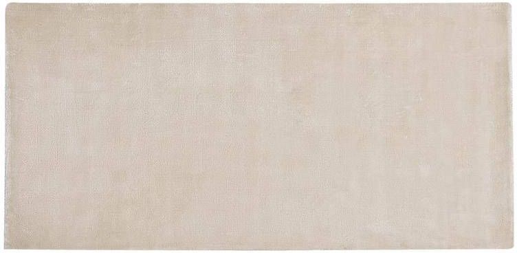 Beliani GESI II Vloerkleed Beige 80 x 150 cm Viscose