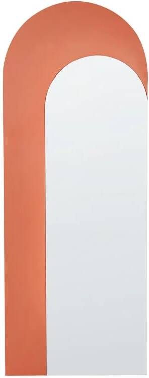 Beliani GROISES Wandspiegel Oranje Glas