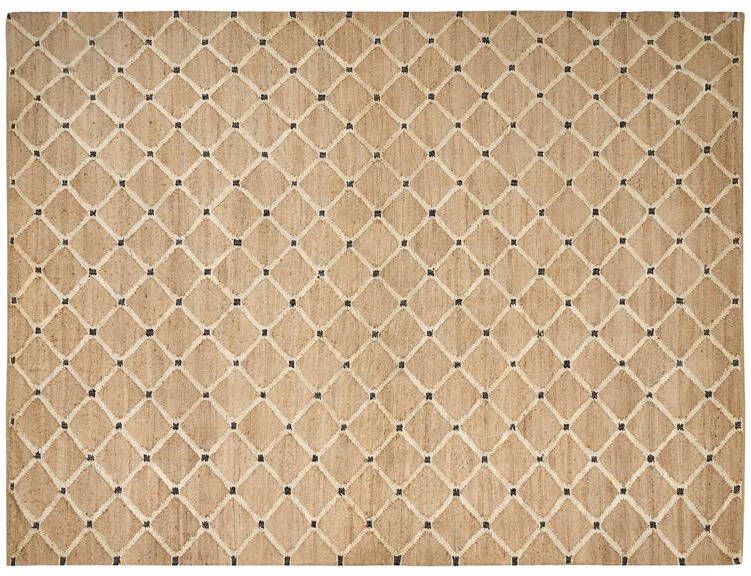 Beliani KALEKOY Vloerkleed Beige 300 x 400 cm Jute