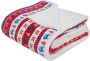 Beliani REKA Plaid Rood 200 x 220 cm Polyester - Thumbnail 2