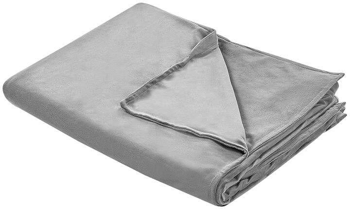 Beliani -RHEA-Verzwaringsdeken hoes-Grijs-120 x 180 cm-Polyester