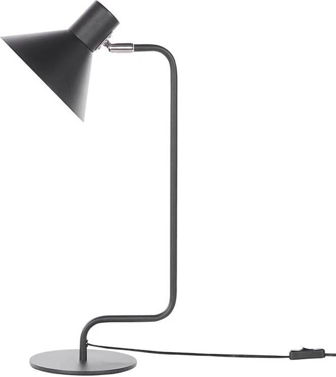 Beliani RIMAVA Bureaulamp Zwart IJzer