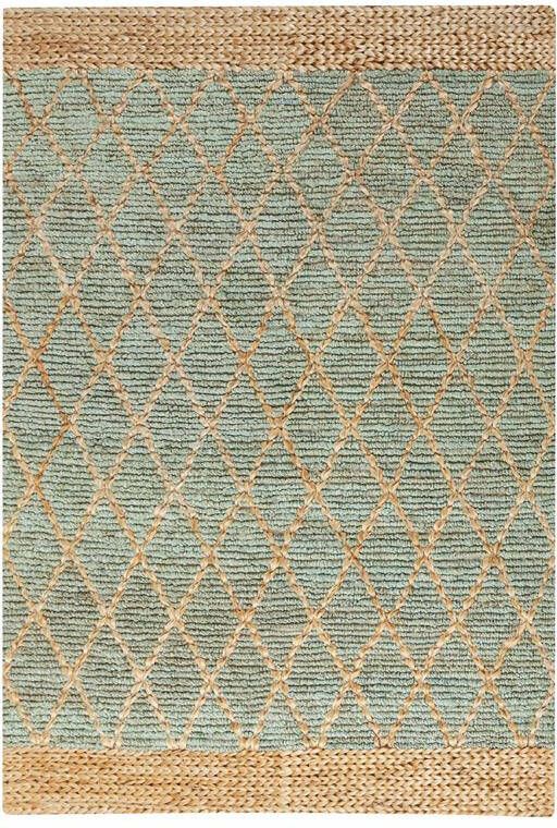 Beliani -TELLIKAYA-Laagpolig vloerkleed-Beige-160 x 230 cm-Jute
