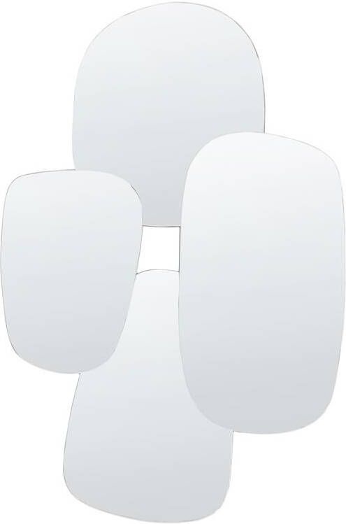 Beliani VIERZON Wandspiegel Zilver 80 x 120 cm Glas