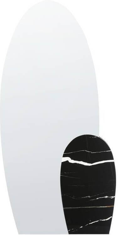Beliani VIERZON Wandspiegel Zwart 58 x 120 cm Glas