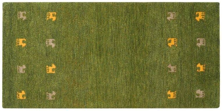 Beliani YULAFI Vloerkleed Groen 80x150