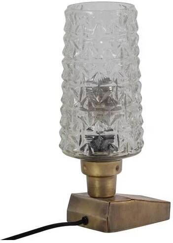 BePureHome Charge Tafellamp Metaal|Glas Antique Brass 31x12x10