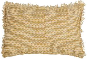 BePureHome Kussen Streak Katoen Mosterd 40x60x10