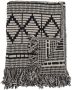 Bloomingville Gutte Plaid Zwart Recycled Katoen - Thumbnail 1