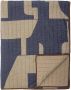Bloomingville Roosi Plaid 150 x 130 cm Blauw - Thumbnail 1