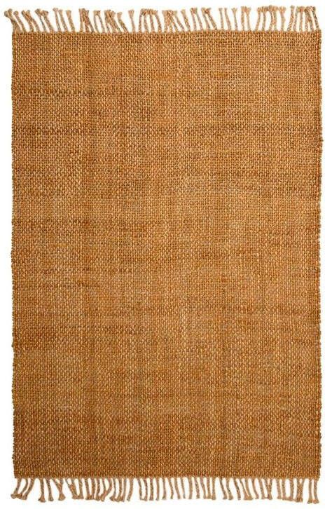 Boho&me Jute vloerkleed Chunky goud|naturel 140x200 cm