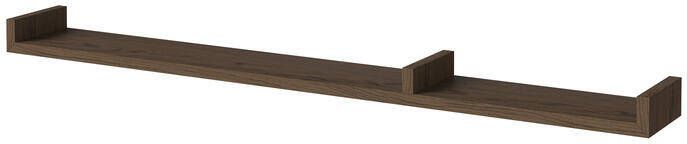 Bolia Display Wandplank B 120 cm Asymmetrisch Rechts Donker Geolied Eiken