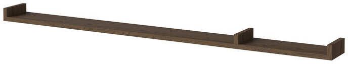 Bolia Display Wandplank B 157 cm Asymmetrisch Rechts Donker Geolied Eiken