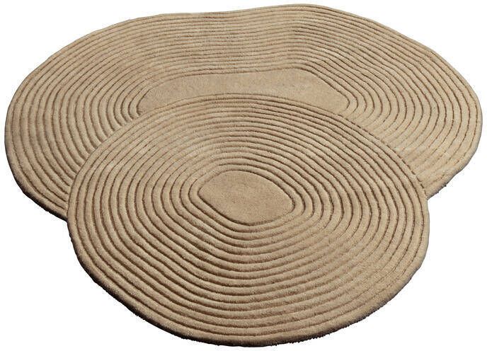 Bolia Zen Vloerkleed 140 x 145 cm Shaped Dark Beige