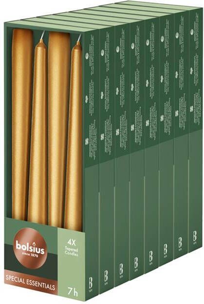 Bolsius Gladde Dinerkaarsen Goud 24 5 cm 32 stuks Metallic - Foto 2