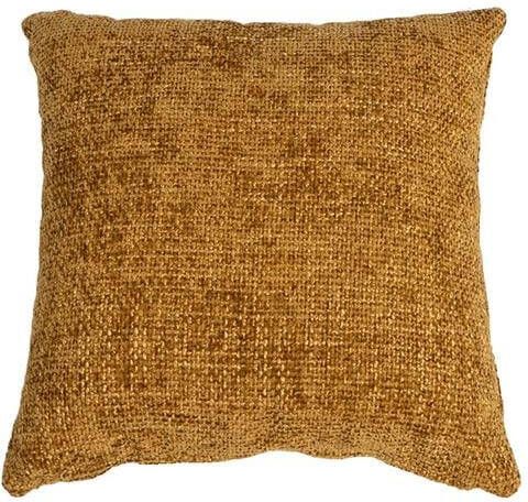 Bronx71 Sierkussen Feline chenille stof okergeel 45 x 45 cm.