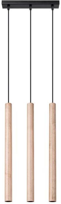 Bussandri Hanglamp modern Metaal Hout kleur
