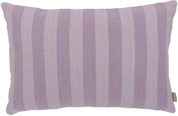 By fonQ Linen Stripe Sierkussen 40 x 60 cm Lavendel